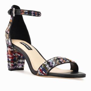 Nine West Pruce Ankle Strap Heeled Sandals - Blue - Ireland (FE8746053)